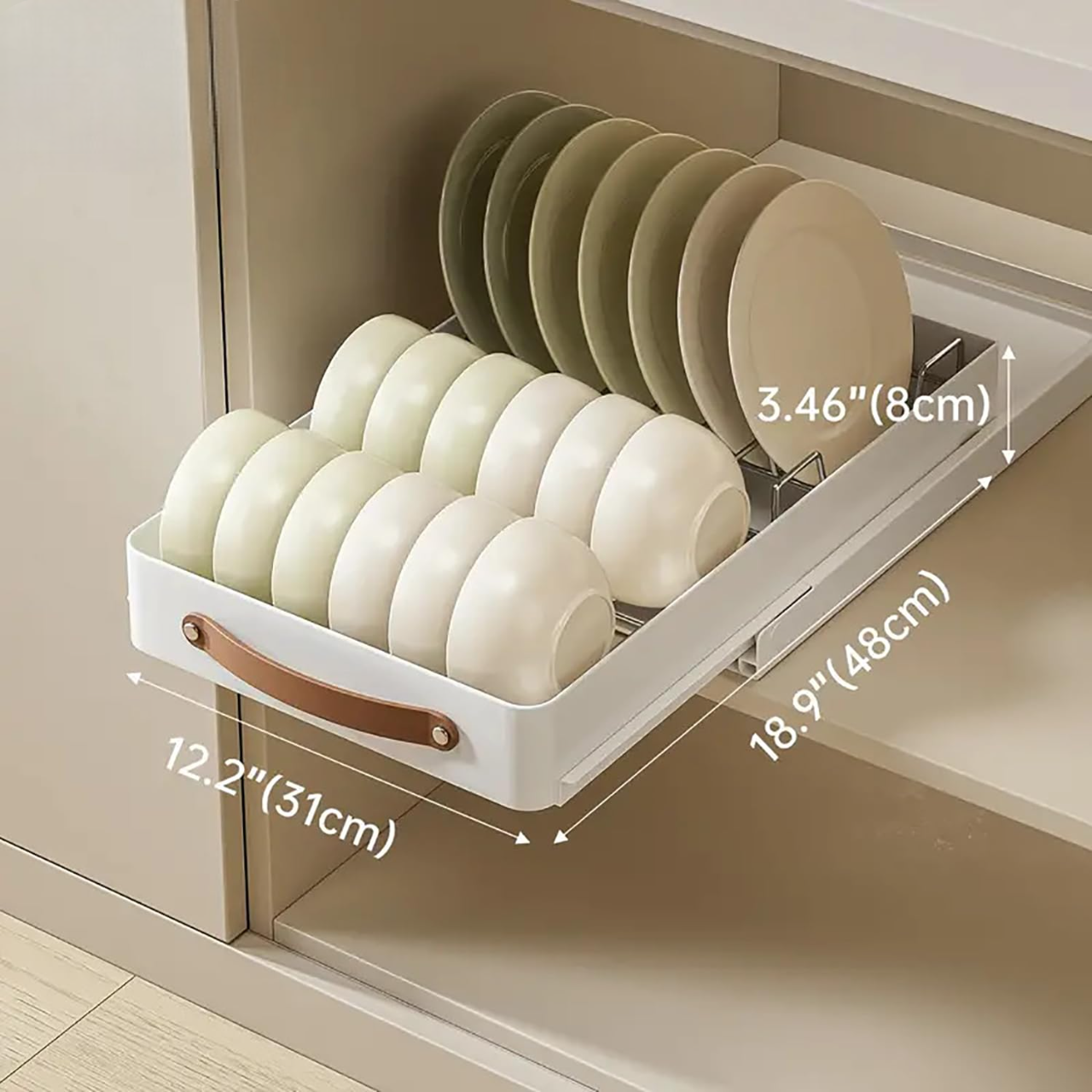Aesthetic Slide Out Stainless Steel Cabinet