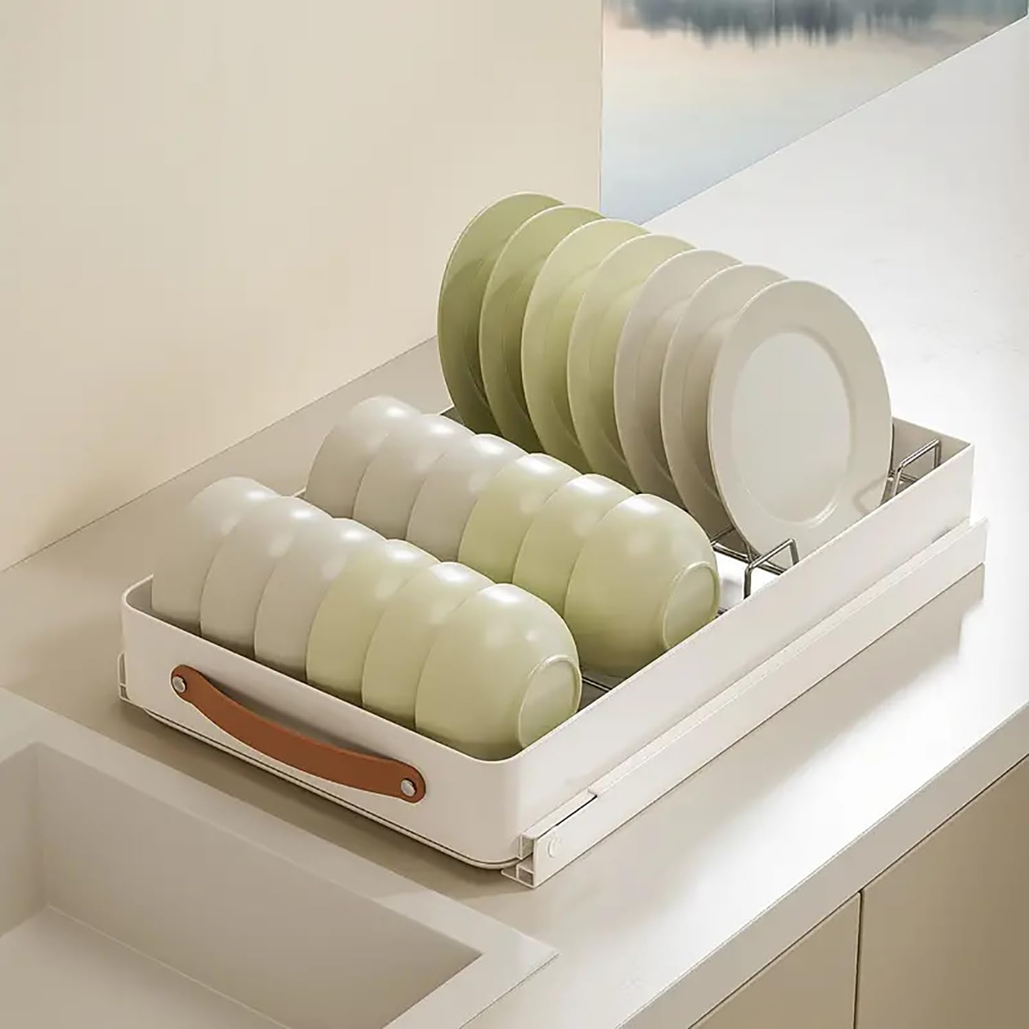 Aesthetic Slide Out Stainless Steel Cabinet