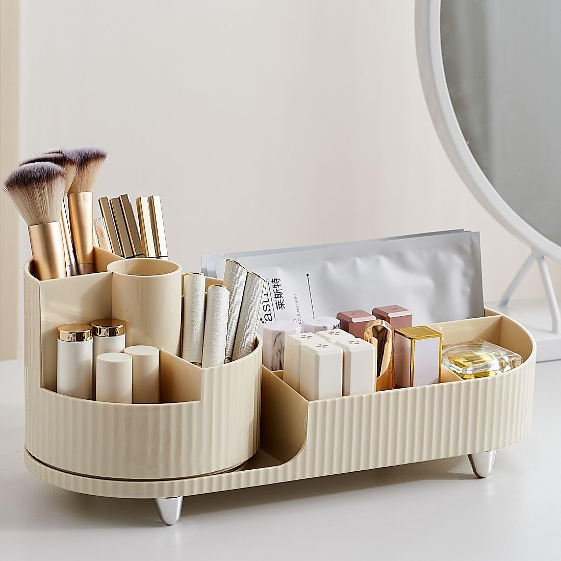 360 Rotating Countertop Makeup Organizer