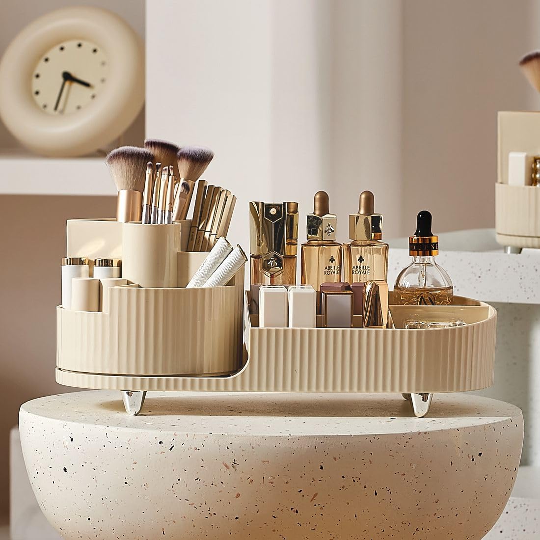 360 Rotating Countertop Makeup Organizer