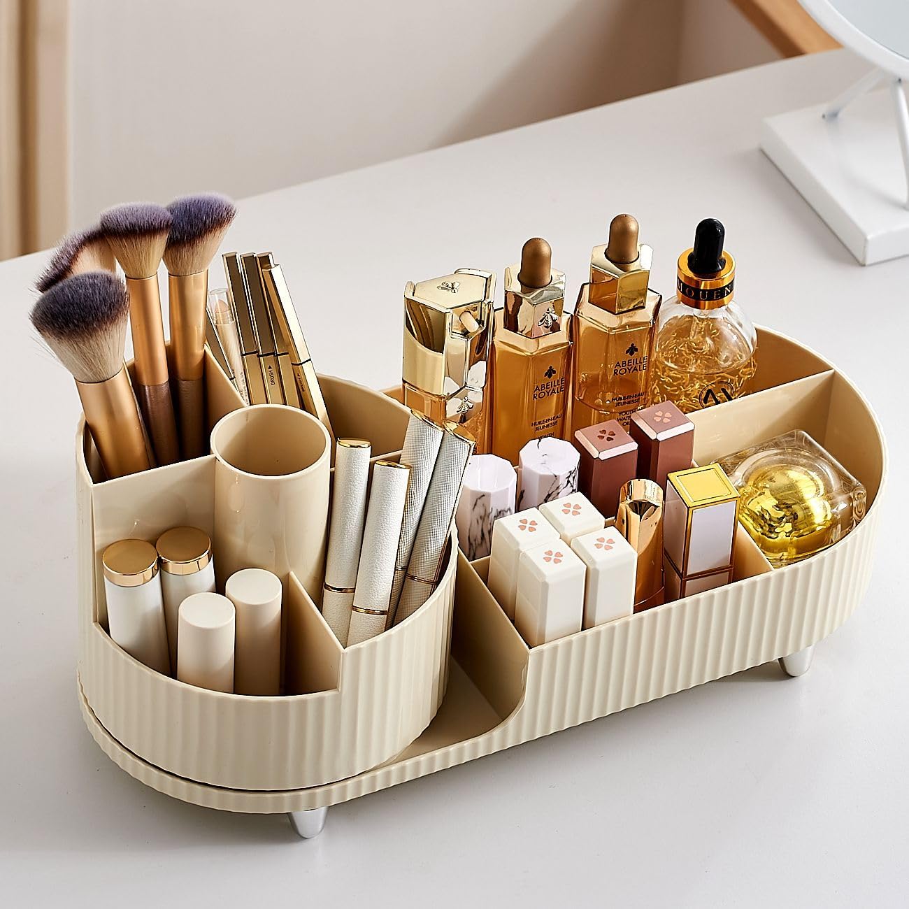360 Rotating Countertop Makeup Organizer