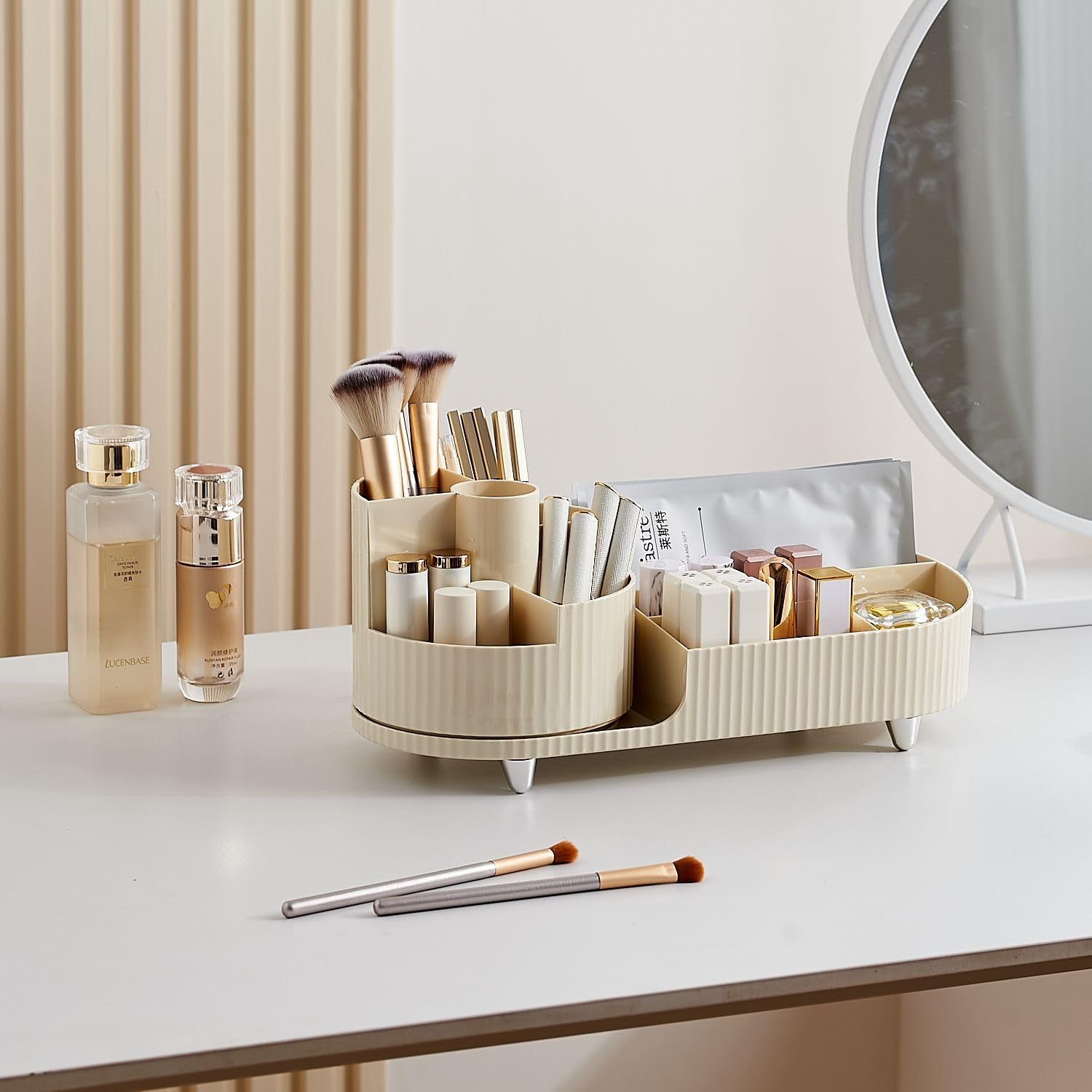 360 Rotating Countertop Makeup Organizer