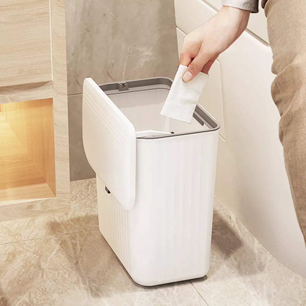 Aesthetic Hanging Kitchen Trash Can with Lid
