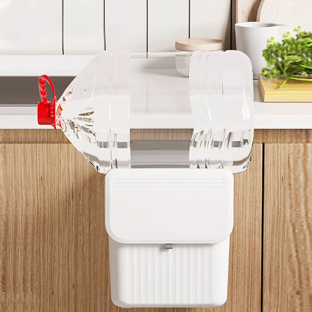 Aesthetic Hanging Kitchen Trash Can with Lid