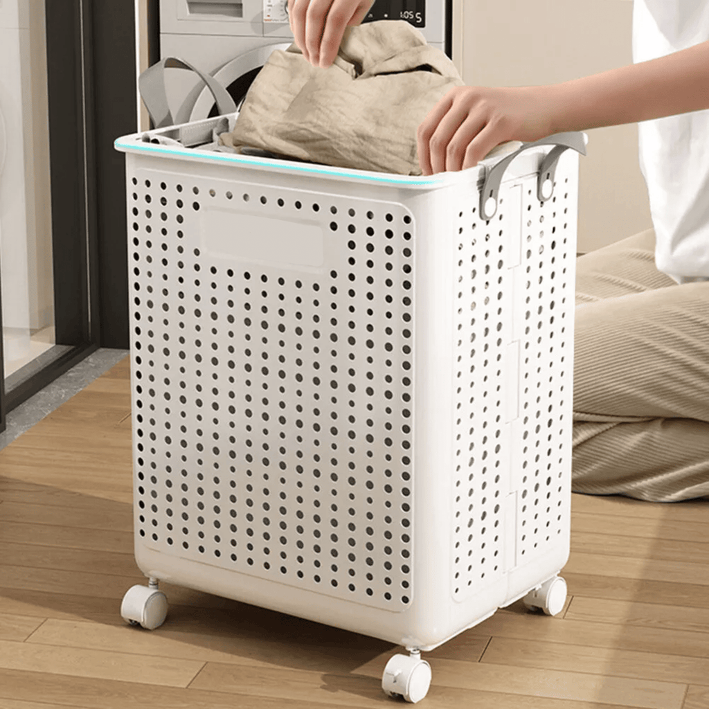 Elegant 60L Collapsible Laundry Basket