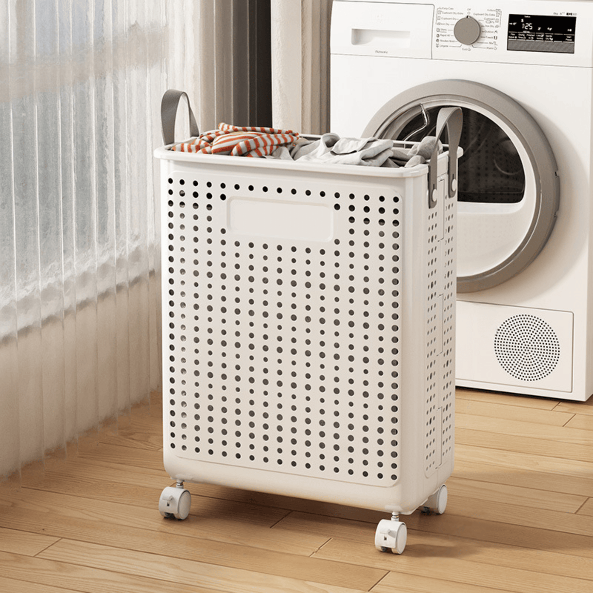 Elegant 60L Collapsible Laundry Basket