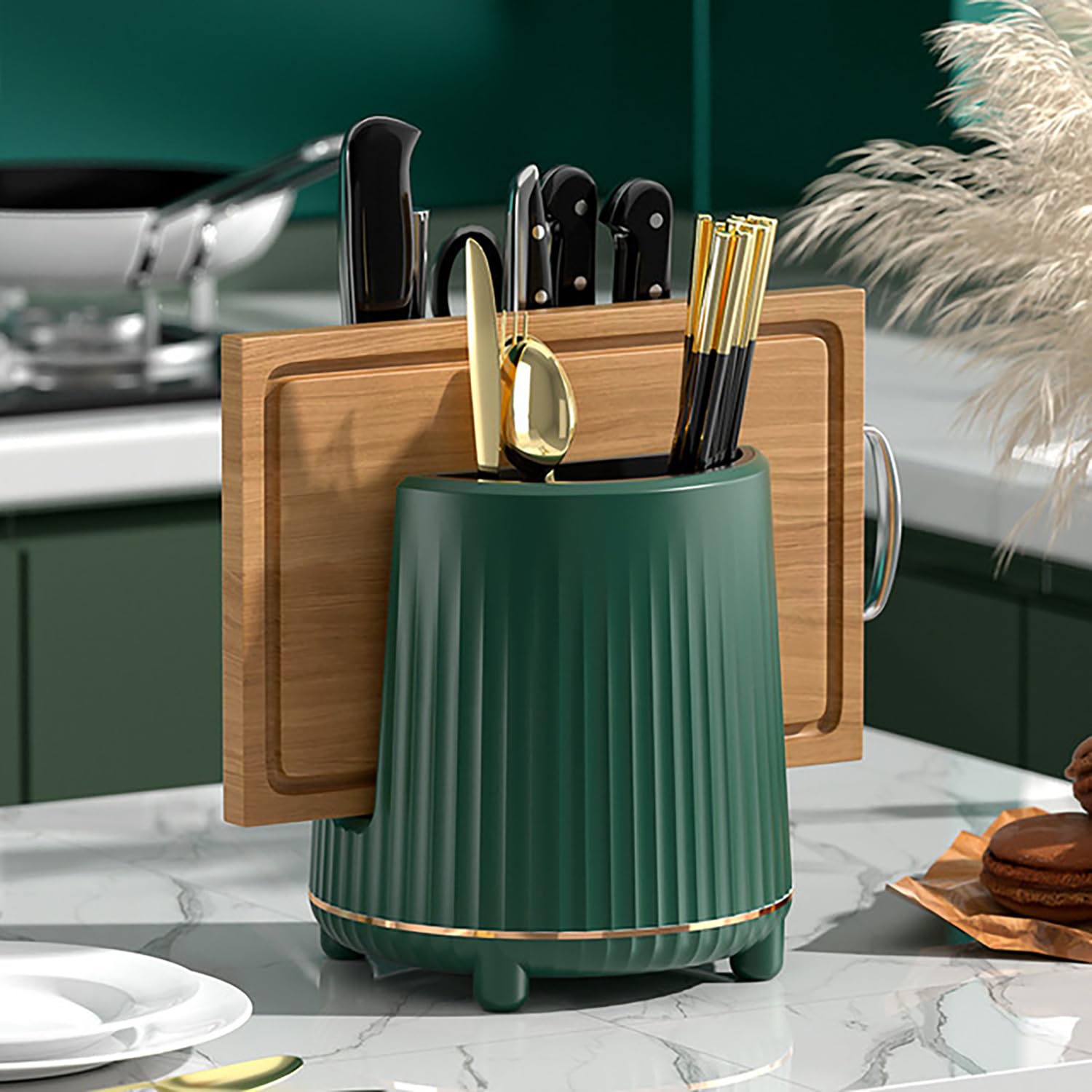 Countertop Stainless Steel Utensil Caddy