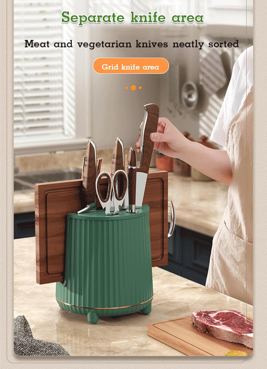 Countertop Stainless Steel Utensil Caddy