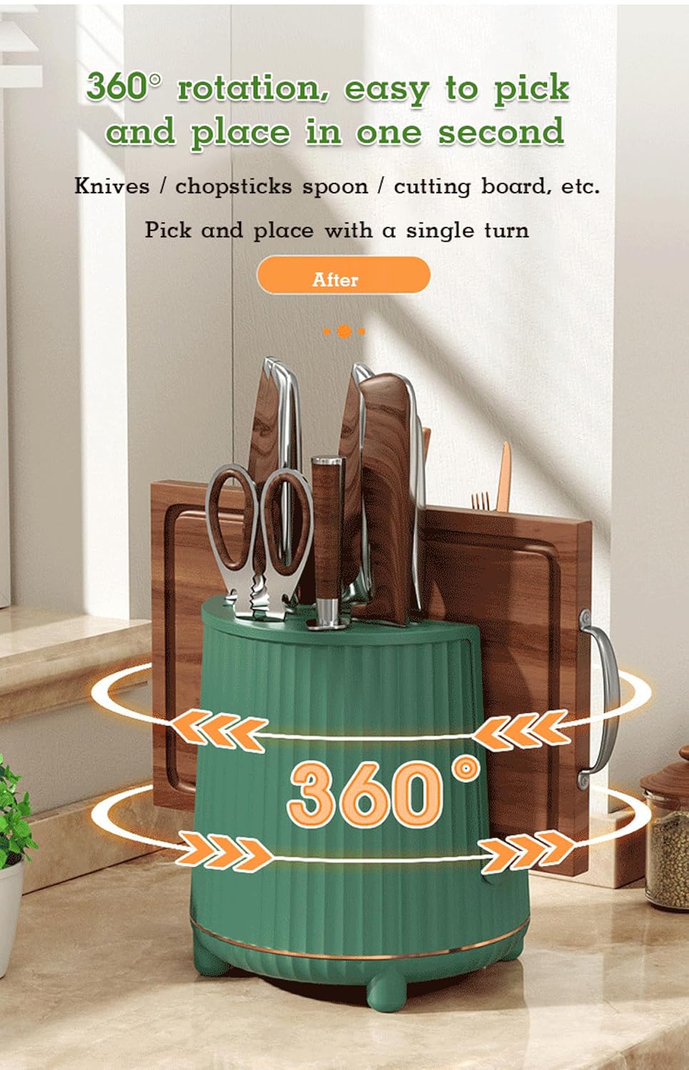 Countertop Stainless Steel Utensil Caddy